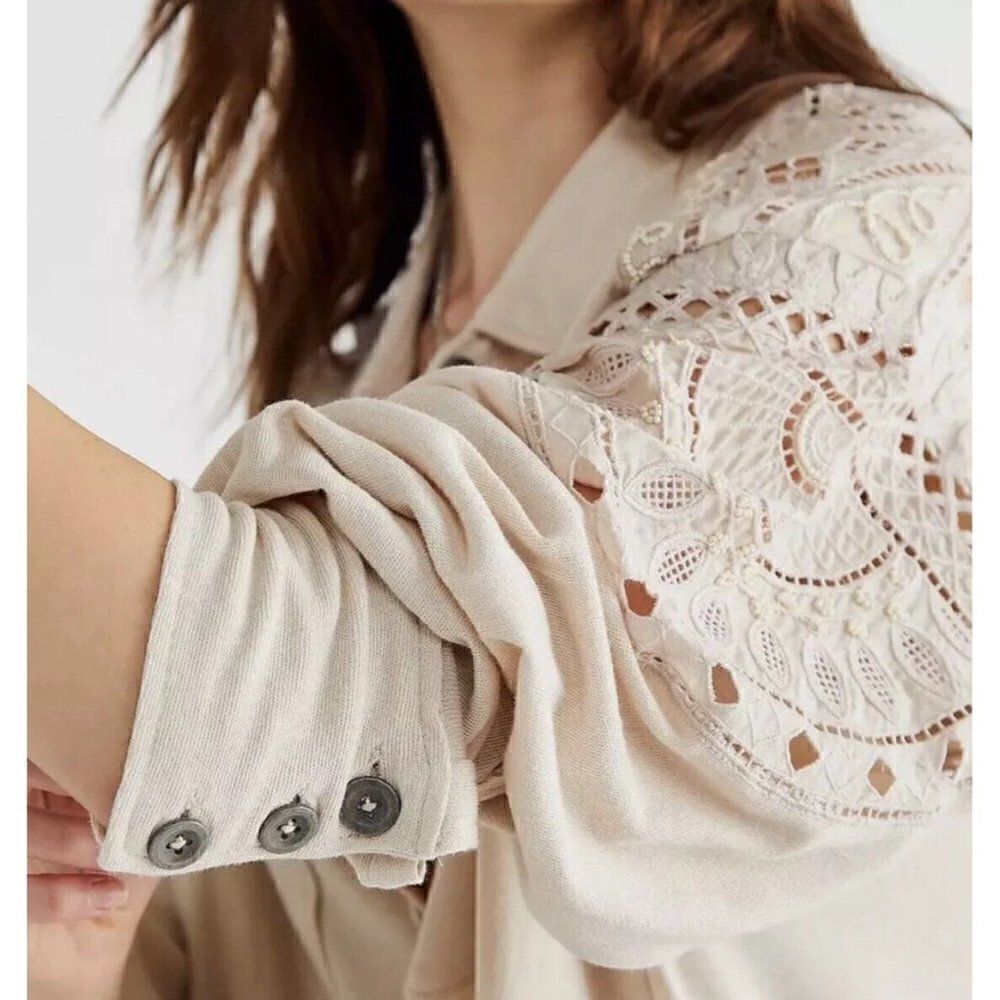 NEW FREE PEOPLE Sz XL ARCTIC CIRCLE MAXI TOP - Picture 3 of 3